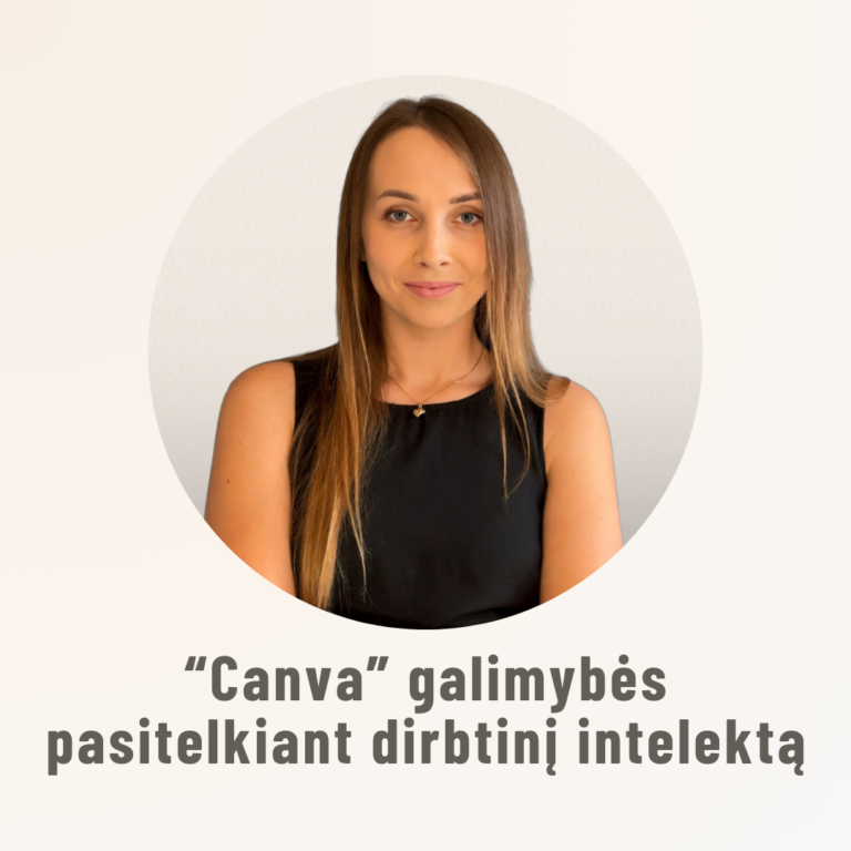“Canva” galimybės pasitelkiant dirbtinį intelektą