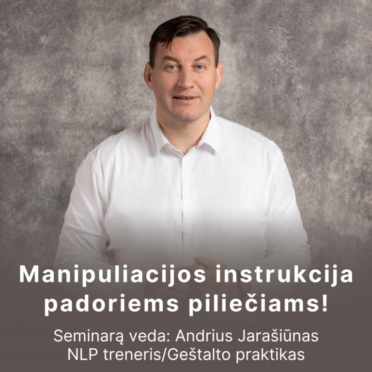 Manipuliacijos instrukcija padoriems piliečiams!